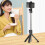 (White) Bluetooth Wireless Selfie Stick Extendable Monopod Tripod with Remote Shutter 3
