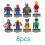 Avengers Marvel Mini Figures 8 pcs Ironman Spiderman 2