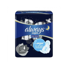 Always Ultra Night Star Sanitary Pads 8's Extra-absorbent Core Overnight Protection