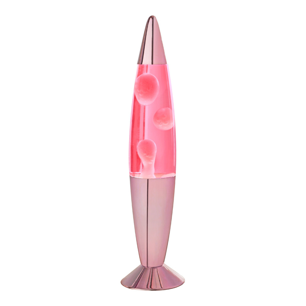 (Pastel Pink) Global Gizmos 16" Lava Lamps / Colourful Mood Lighting