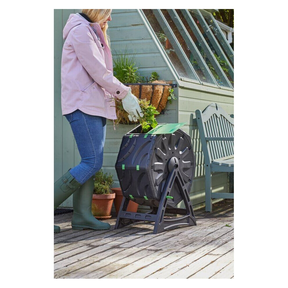 Compost Tumbler Smart Garden GroZone 17 Gallon Drum Outdoor - 6512008