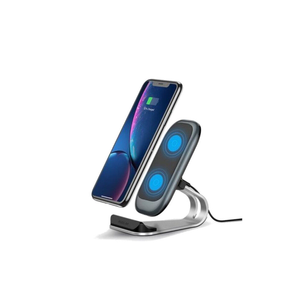 Kuulaa Qi Wireless Charger 10W Fast Wireless Charging Dock Station Phone Holder Charger- Wireless Black 616908300830