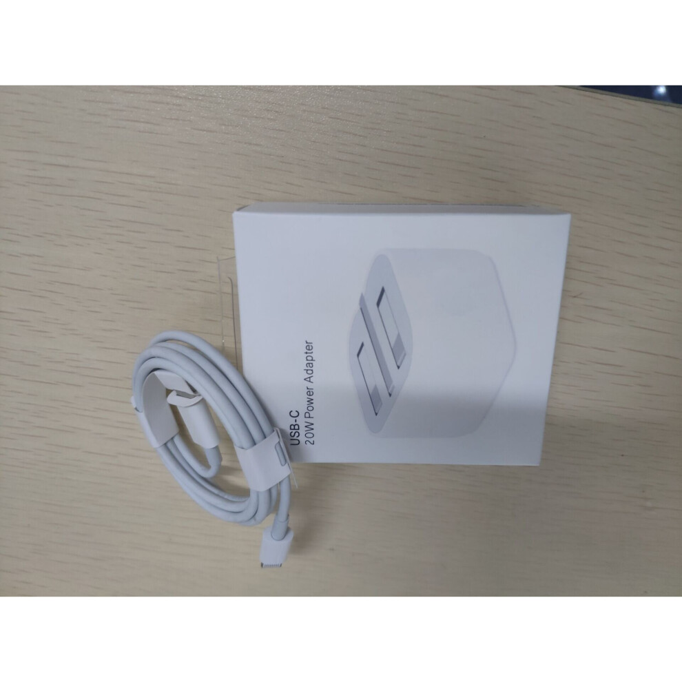 20W Usb C Power Adapter Plug + 1M Usb C To Lightning Cable For Iphone 12 / 12 Pro Max Fast Charger 7552103070020
