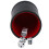 1PC Black/Red Leather Dice Cup Felt Lining Quiet Shaker for Playing Dice Game 6