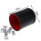 1PC Black/Red Leather Dice Cup Felt Lining Quiet Shaker for Playing Dice Game 7