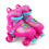 GEEZY (Pink Medium UK 2-4) GEEZY Kids' Adjustable 4-Wheel Roller Skates 1
