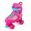 GEEZY (Pink Medium UK 2-4) GEEZY Kids' Adjustable 4-Wheel Roller Skates 8