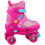 GEEZY (Pink Medium UK 2-4) GEEZY Kids' Adjustable 4-Wheel Roller Skates 3