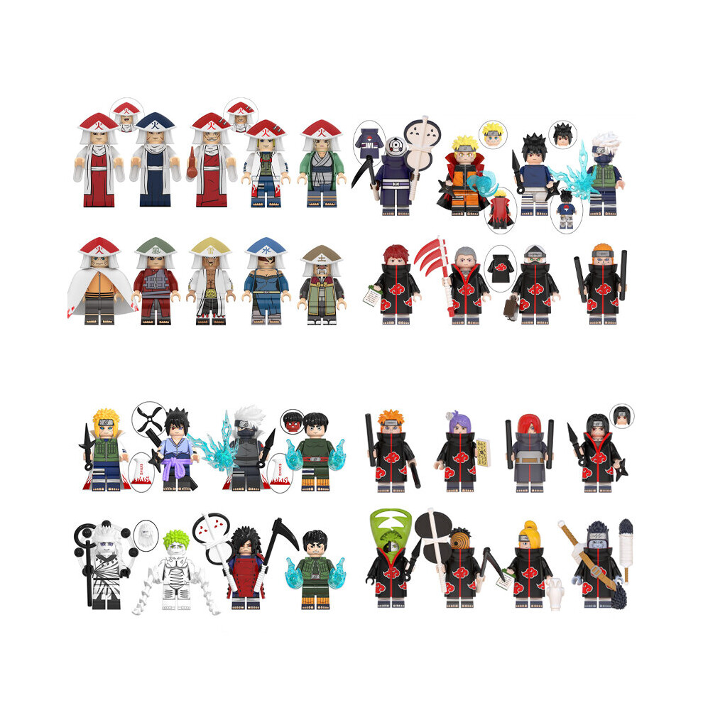 34PCS Naruto Uzumaki Naruto Pain Ninja War Figure Block Fit Lego