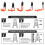 8x Wall Mounted Hanger Racks Heavy Duty Hooks Garage Storage Hooks 8