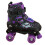 GEEZY (Purple Medium UK 2-4) GEEZY Kids' Adjustable 4-Wheel Roller Skates 8