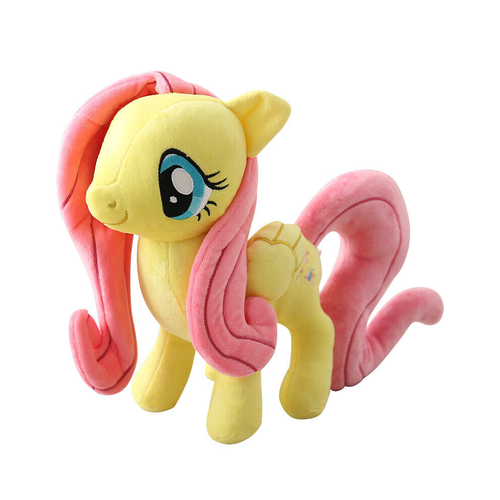 (Fluttershy) 30CM My Little Pony Twilight Sparkle Rainbow Dash Plush Doll Toy
