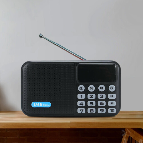 Digital Radio Portable with FM Rechargeable Battery Bluetooth Speaker 2