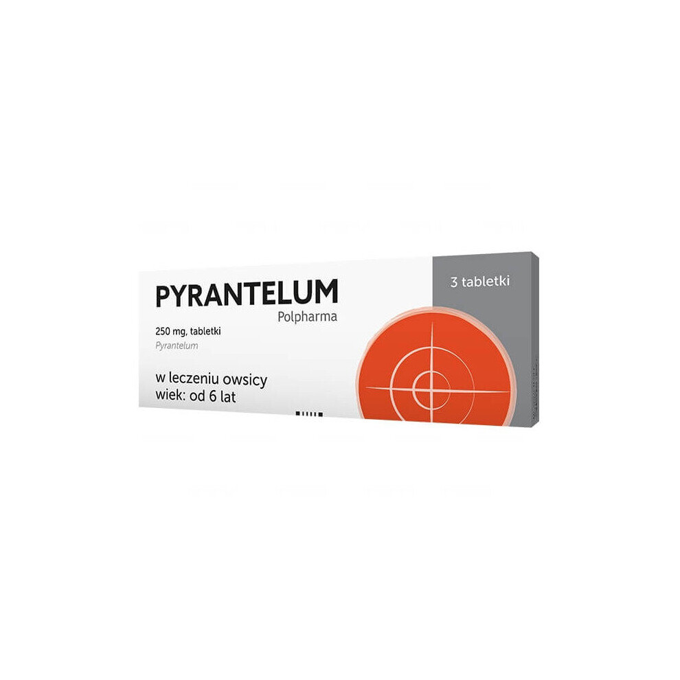 PYRANTELUM  0.25 g - 3 tablets Antiparasitic drug for roundworms