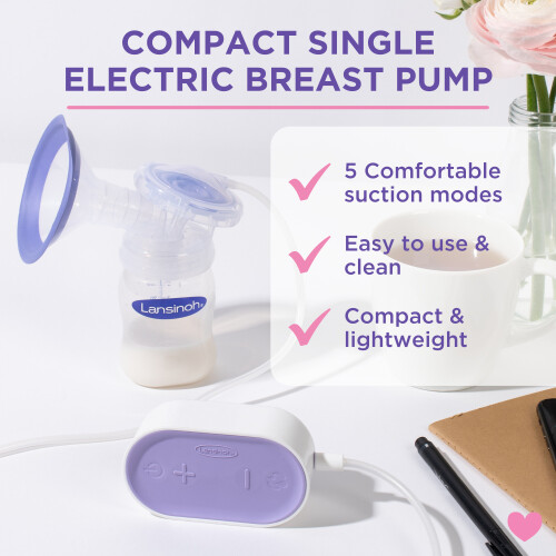 Lansinoh Lansinoh Compact Single Electric Breast Pump/Milk Collector Combi Pack 1