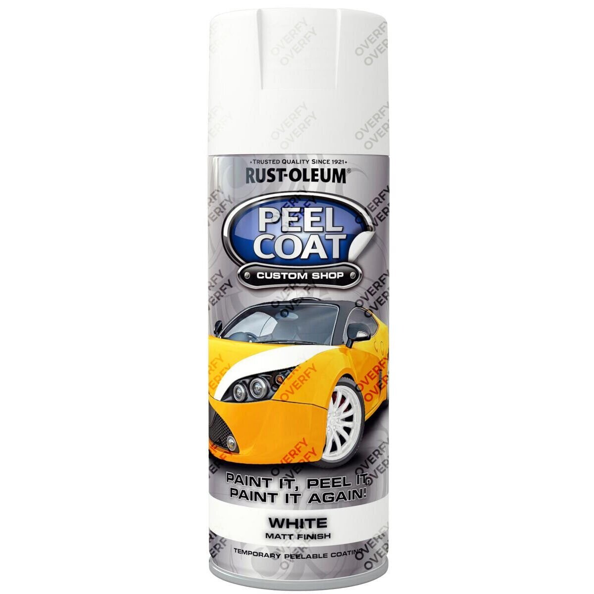 Rust Oleum White Matt Rubberised Peel Coat Peelable Aerosol Spray Paint 400ml On Onbuy