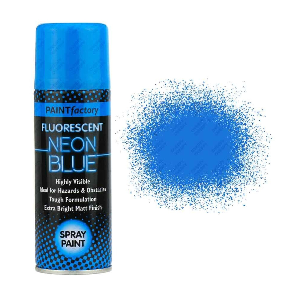 Rapide Neon Spray Paint Fluorescent 200Ml Blue
