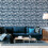 Arthouse Studio Painted Canvas Wallpaper Navy Blue Arthouse 921606 2