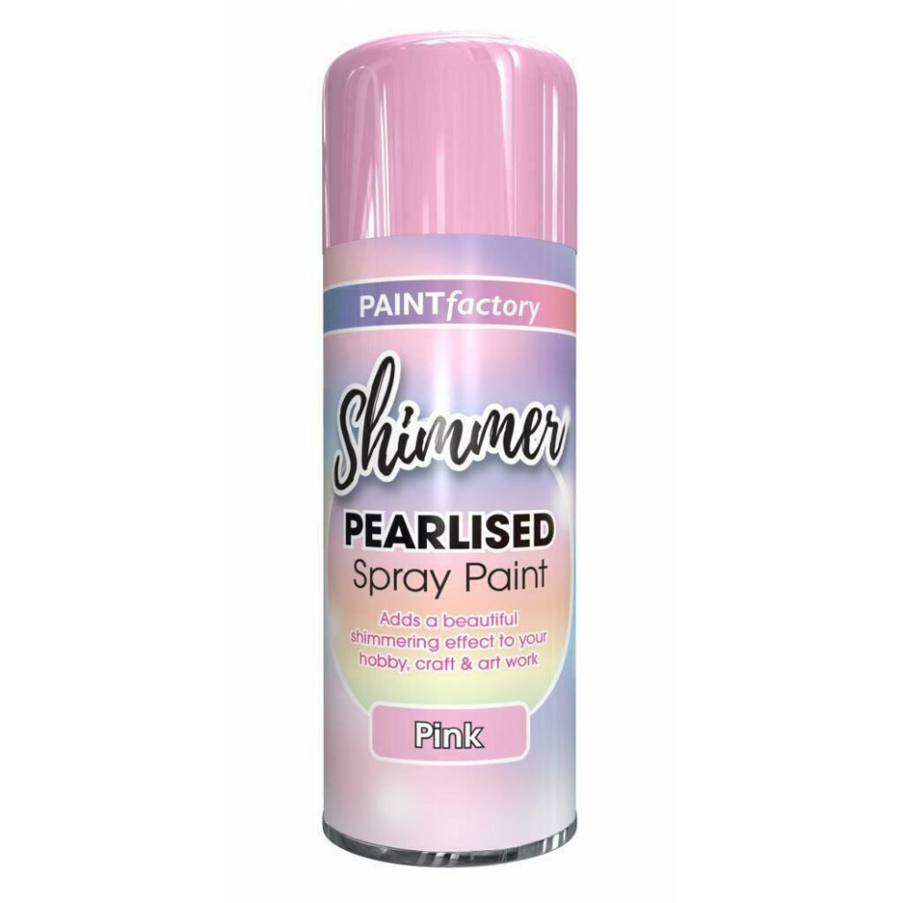 Paint Factory Pearlised Spray Pink 400ml