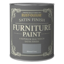 Rust-Oleum Mineral Grey Satin Furniture Paint 750ml