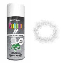 Colour It White Plastic Primer Spray Paint Matt 400ml