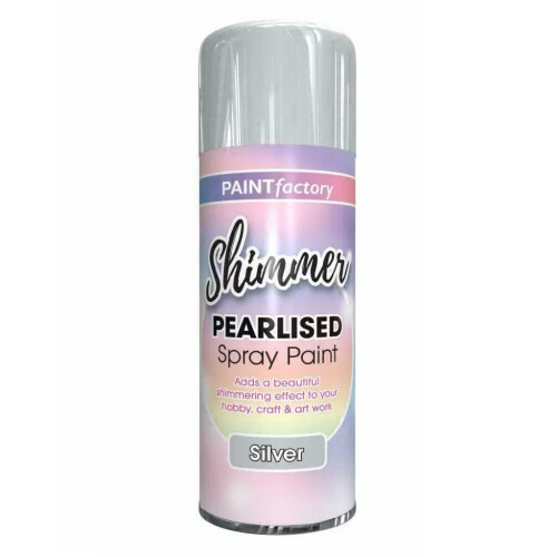 Rapide Paint Factory Pearlised Spray Silver 400ml