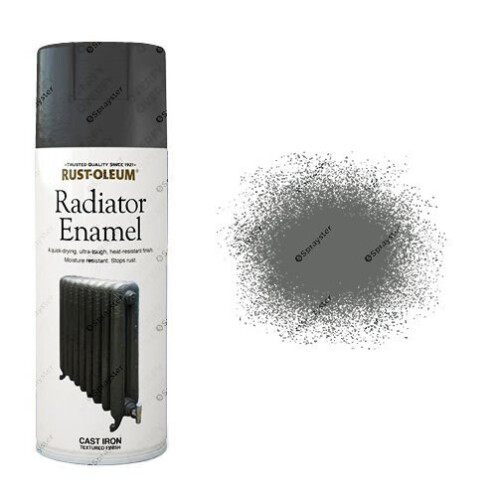 Rust-Oleum Rust-Oleum Cast Iron Grey Radiator Enamel Spray Paint 400ml