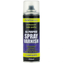 Clear Varnish Spray Paint Gloss All Purpose 250ml