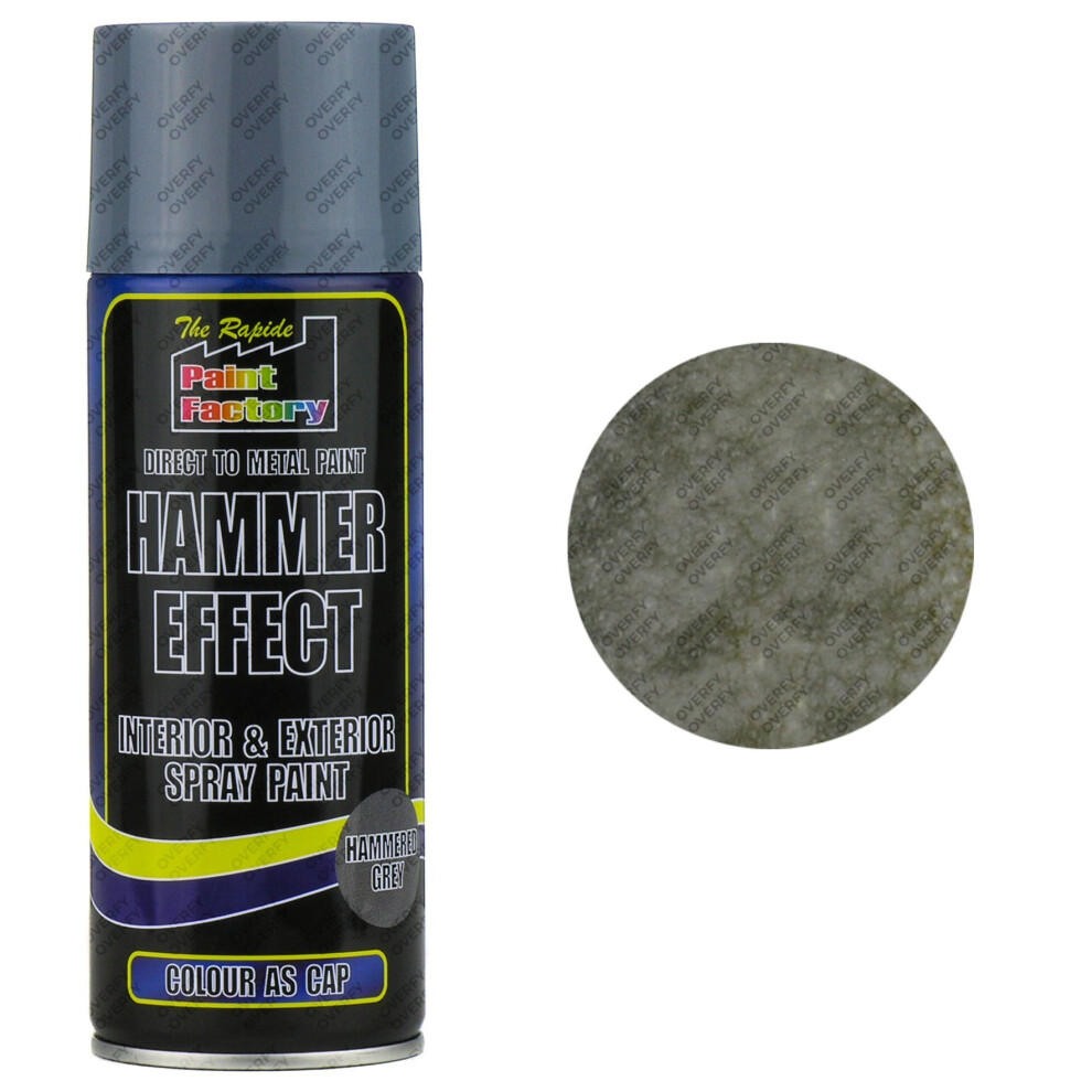 Rapide Hammered Spray Paint 400Ml Grey