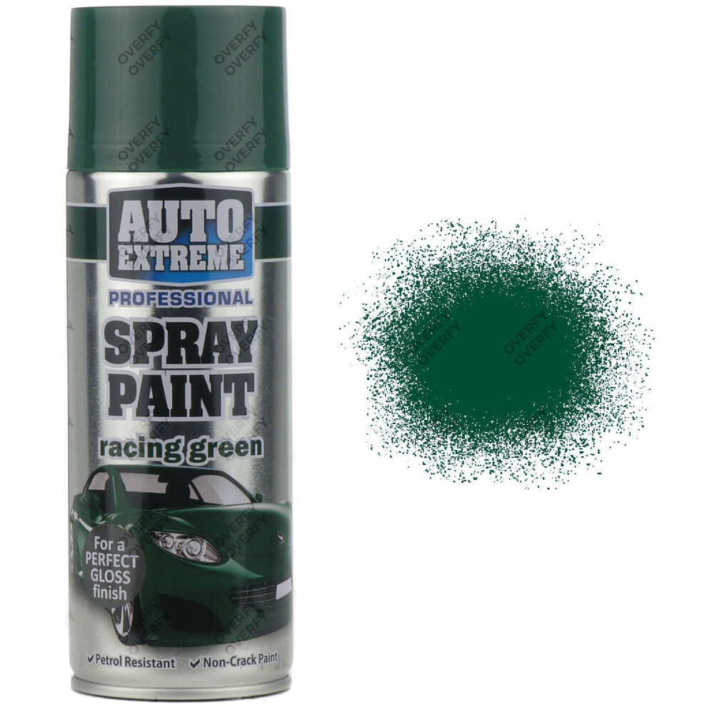 Rapide Racing Green Gloss Spray Paint 400Ml (1931) - Fast-Drying Aerosol For Furniture, Metal, Wood, Plastic & Glass