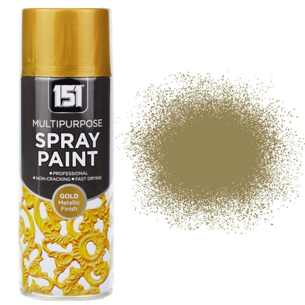 400Ml 151 Gold Metallic Spray Paint 5053249219769