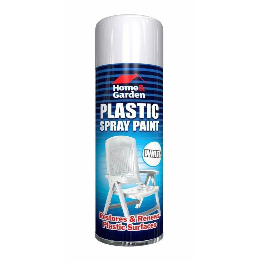 Home And Garden Plastic Spray Paint White 300ml