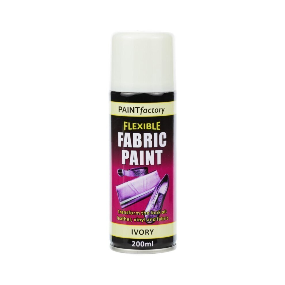 Ivory Fabric Spray Paint 200ml Flexible Clothes Aerosol