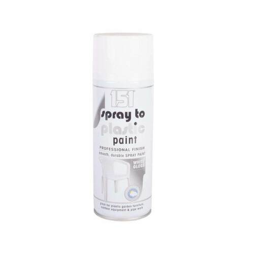 151 Spray To Plastic White Gloss Paint 400ml