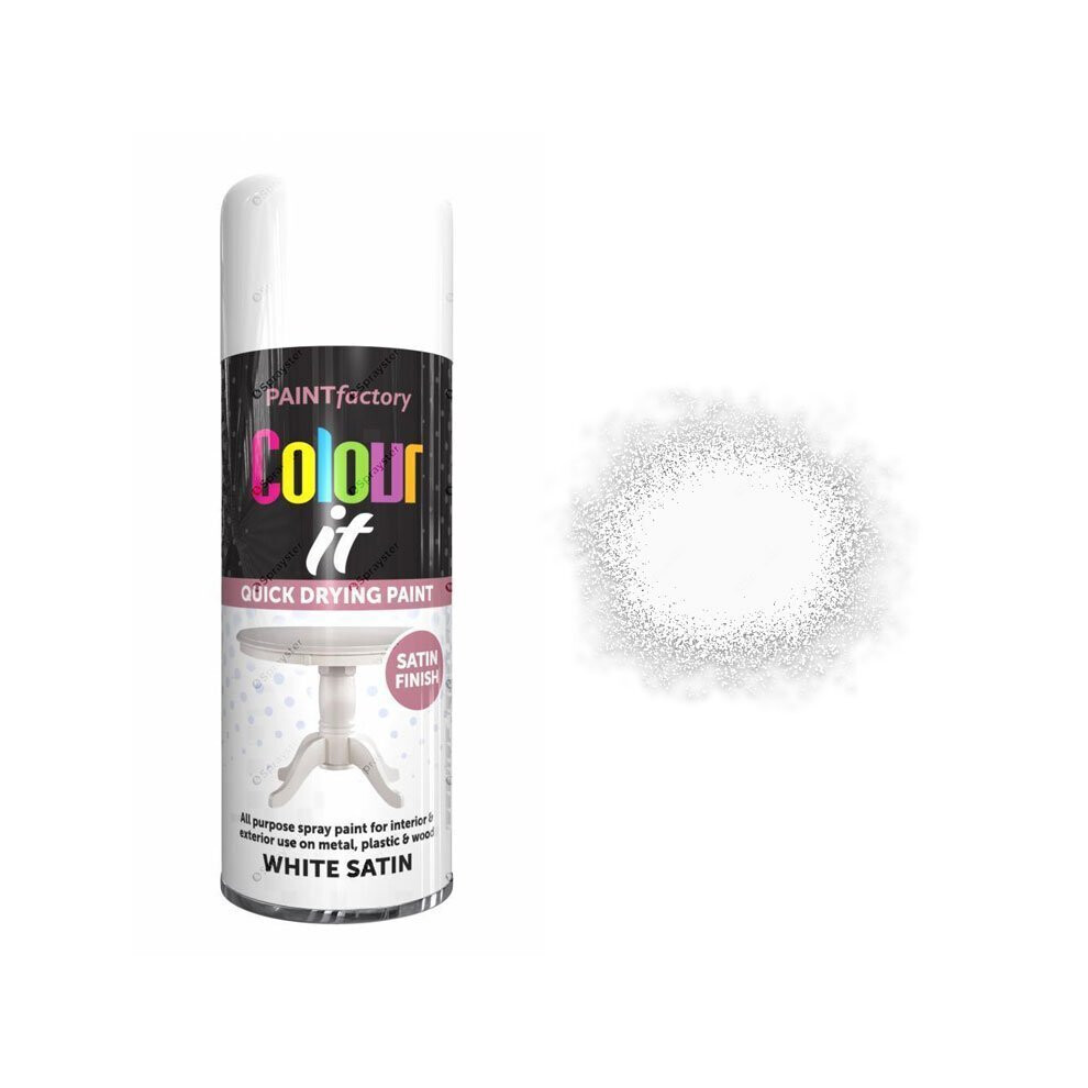 Colour It White Satin Spray Paint 400ml