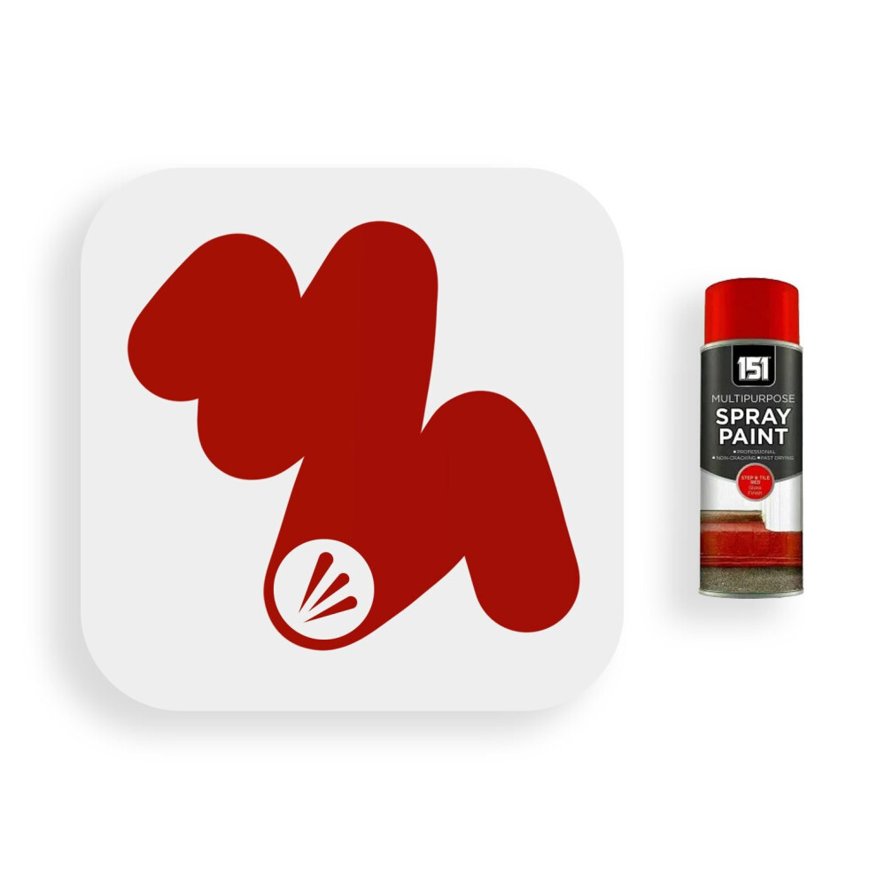 RED GLOSS STEP & TILE SPRAY PAINT 400ML