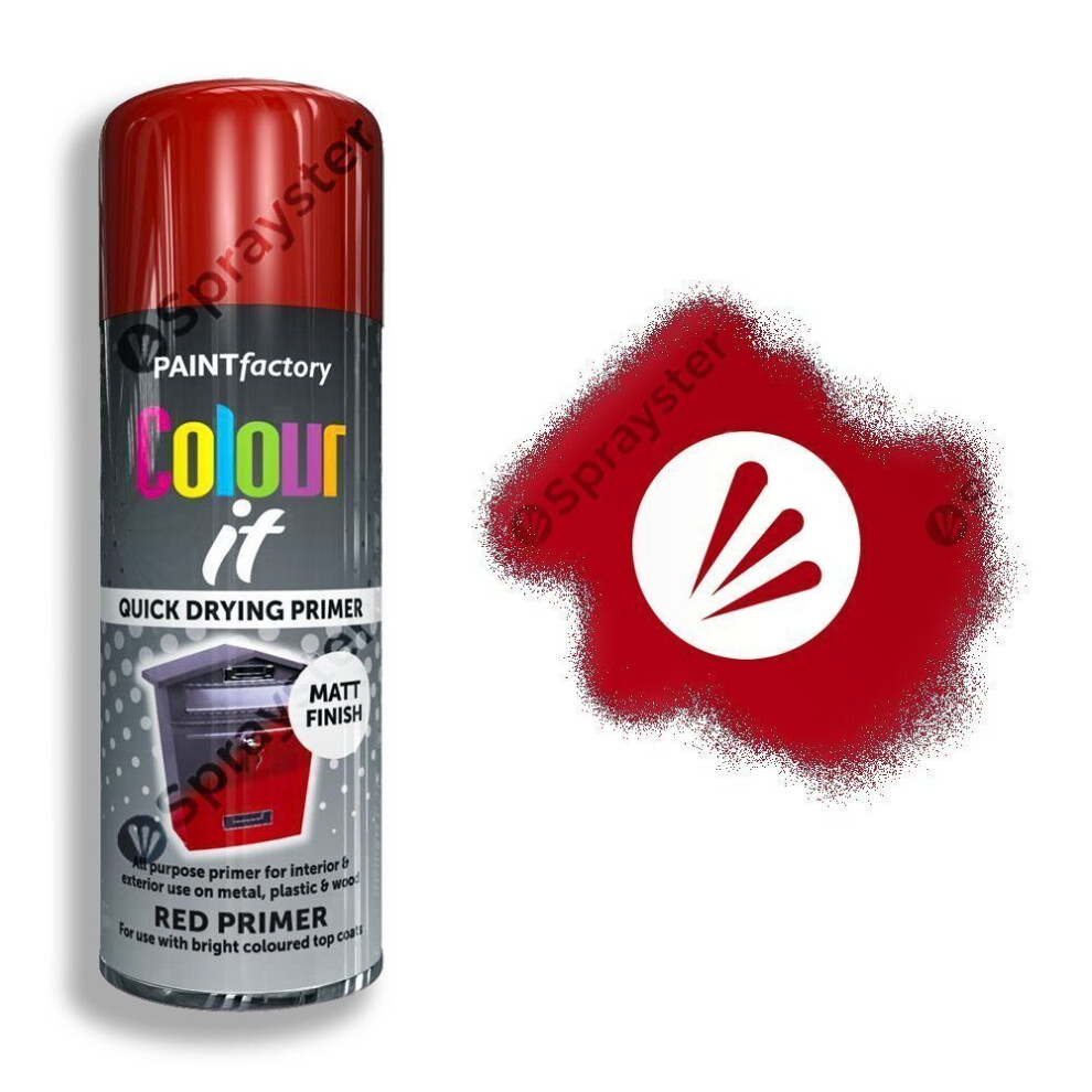 Colour It Red Primer Spray Paint Matt 400Ml 5055319526906