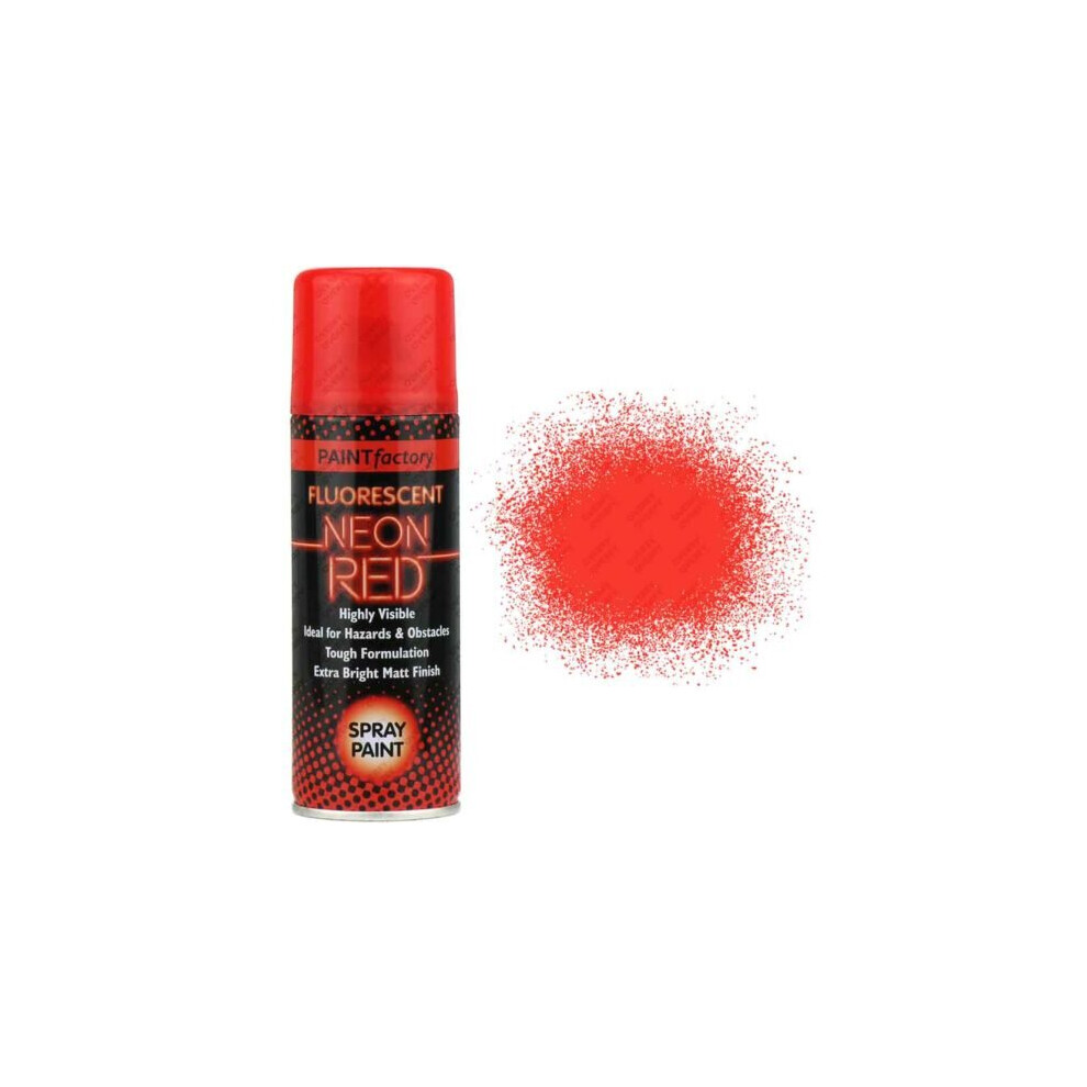 Neon Red Spray Paint Fluorescent 200ml