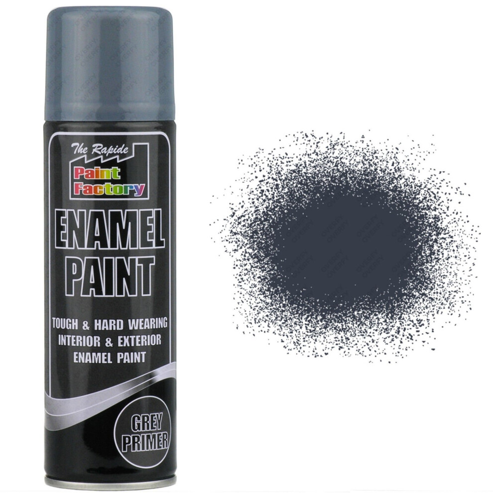 Rapide Grey Paint Factory Enamel Primer Spray Paint 400Ml