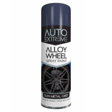 Auto Extreme Alloy Wheel Spray Paint Gun Metal Grey 300ml