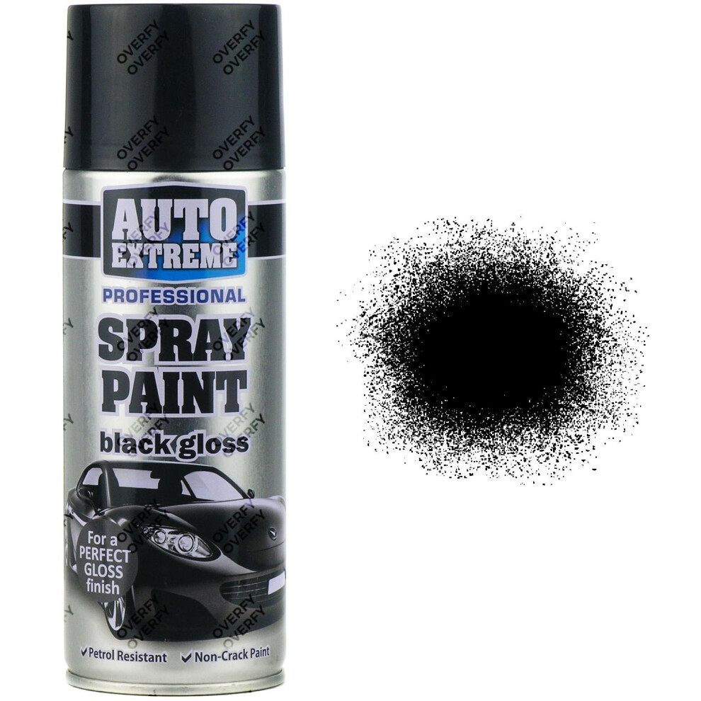 Black Spray Paint Gloss 400ml