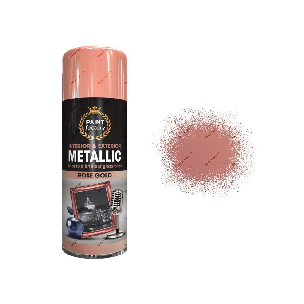 Metallic Rose Gold Spray Paint Gloss 400ml