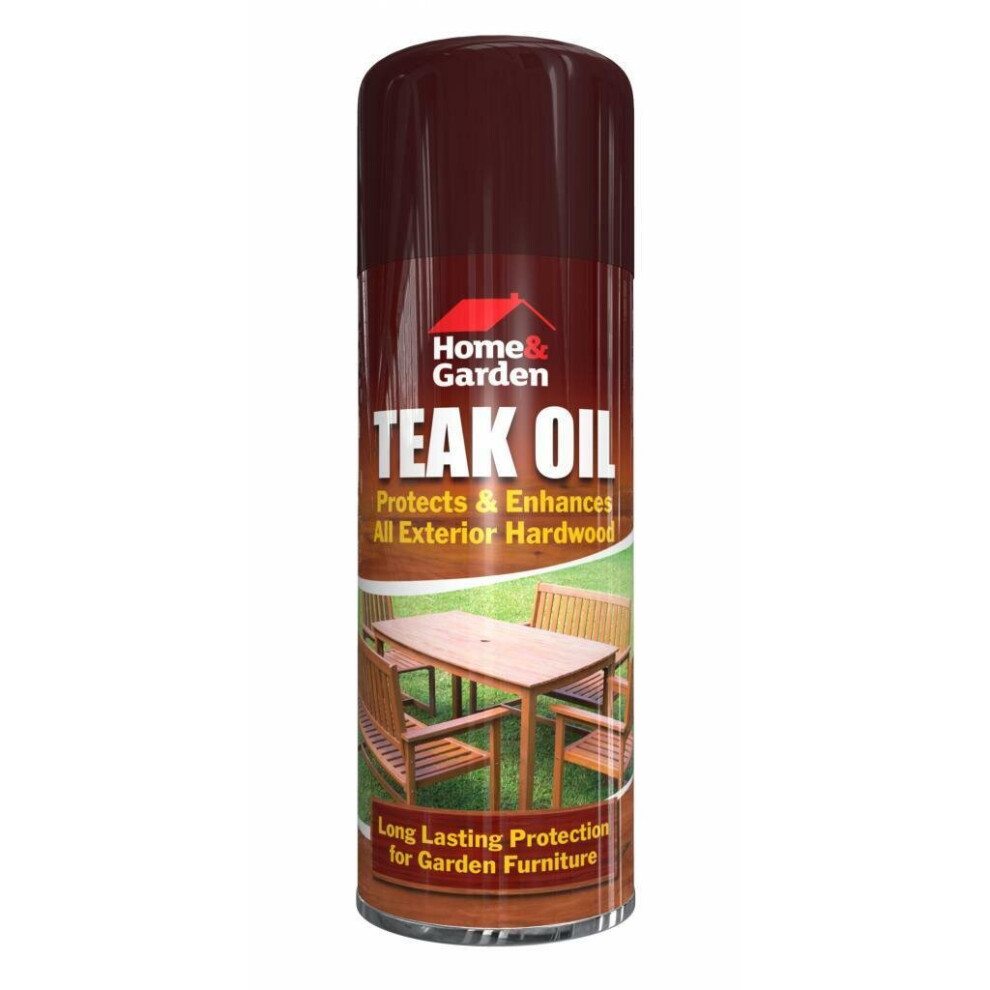 Teak Oil Exterior Garden Furniture Spray Can 400ml