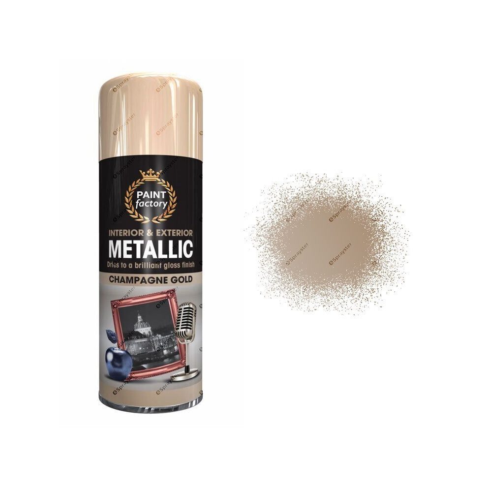 Metallic Champagne Gold Spray Paint Gloss 400ml