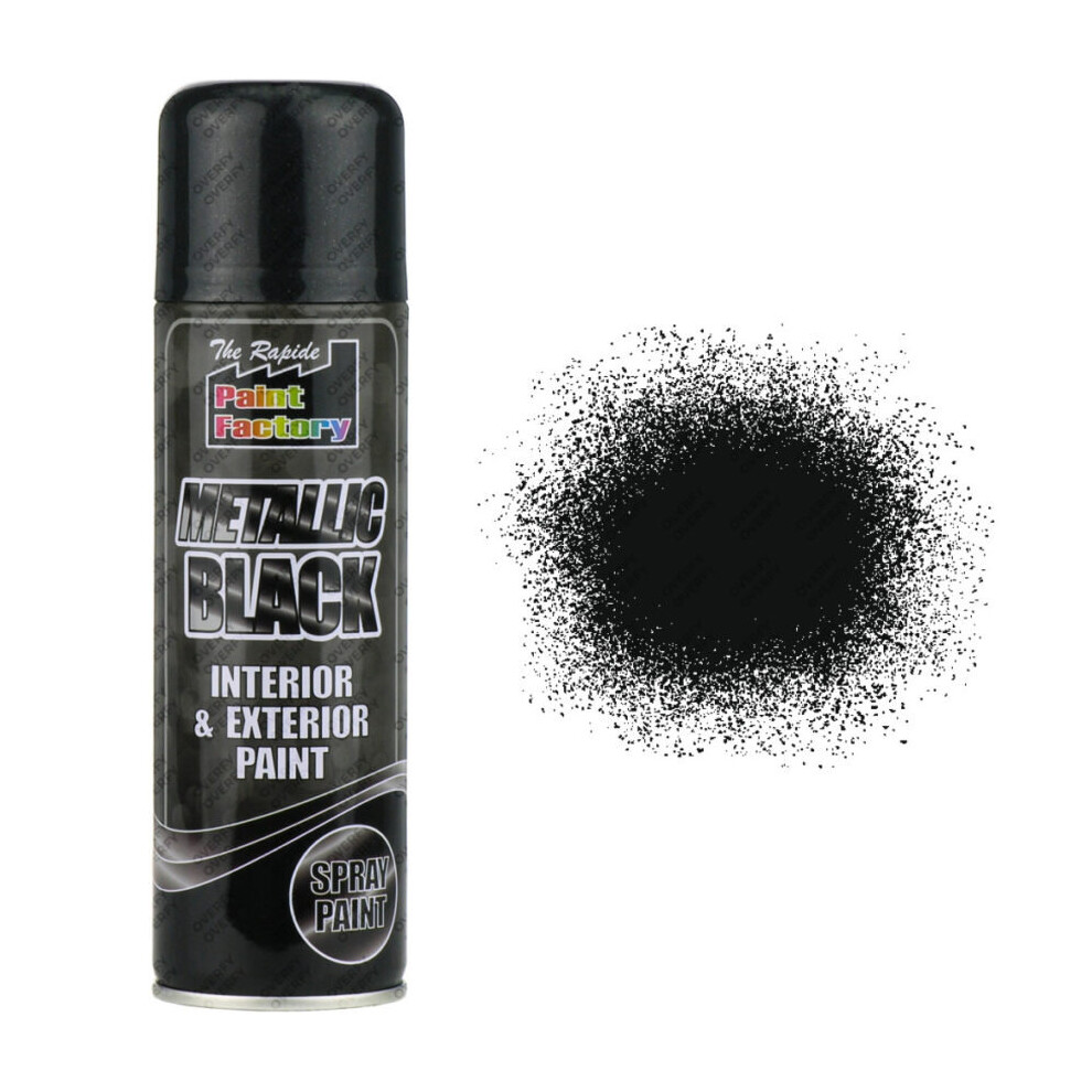 Metallic Black Spray Paint 200ml