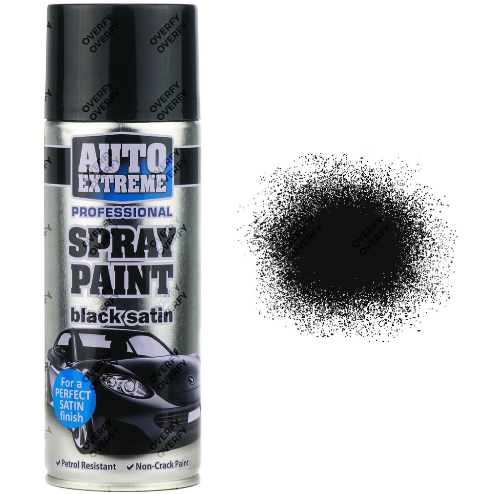 Rapide Satin Spray Paint 400Ml Black