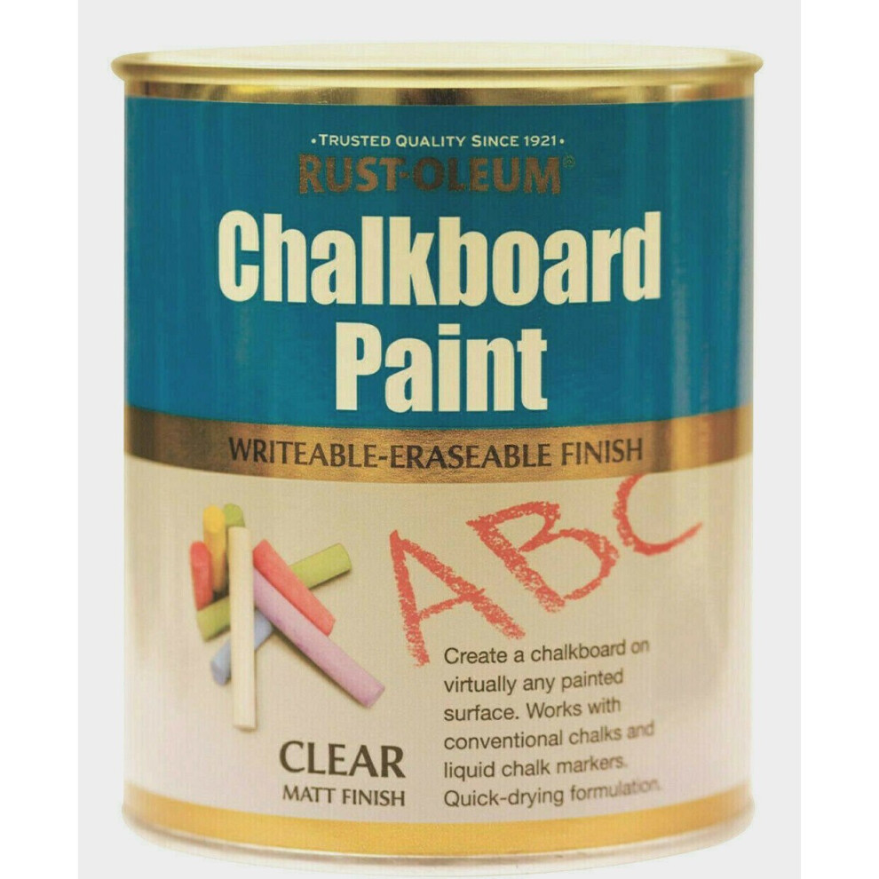Rust-Oleum Clear Matt Chalkboard Paint 750ml