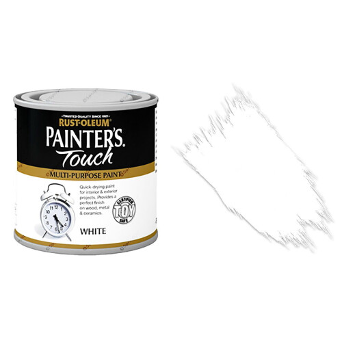 Rust-Oleum Rust-Oleum Painters Touch White Gloss Paint 250ml Toy Safe