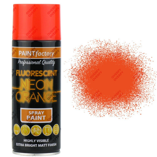 Rapide Neon Orange Spray Paint Fluorescent 400ml