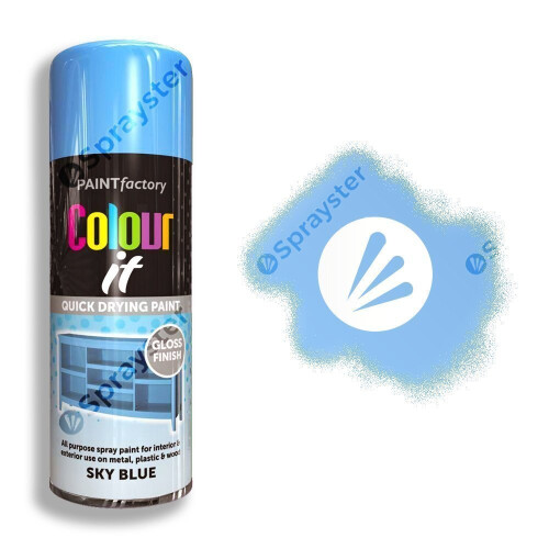 Rapide Colour It Sky Blue Spray Paint Gloss 400ml
